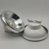 LED Down Lamp varm kall vit belysning Dimble AR111 Embedded Cob LED Spotlight 12W GU10 Takljus ES111 AC85-265V DC12V272J