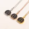 Never Fading 14K Gold Plated Luxury Brand Designer Pendants Necklaces Stainless Steel Letter Choker Pendant Necklace Beads Chain Jewelry Accessories Gifts 3Color