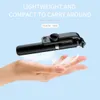 Роскошный дизайнер Fangtuosi Monopod Беспроводная селфи -палочка Tpeerod Bluetooth складывается с помощью светодиодного светодиода дистанционного затвора для iPhone оптом