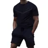 Мужские дизайнерские футболки и шорты Спортивные костюмы Мужские повседневные комплекты Беговые костюмы из двух частей Спортивные костюмы
