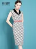 Casual Dresses High End Retro Dress Women'S 2022 Summer Celebrity Temperament Wave Point Slim French DressCasual