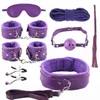 Nxy Sm Bondage Prodotti per adulti Manette Anal Plug Tail Bdsm Set Giochi sessuali Giocattoli per adulti Sm Toy Kit Coppie 220426