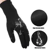 black cycling gloves