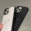 Дизайнеры Люксрию iPhone Case Подлинная кожа простая прозрачная вишня порошок 13promax 11 12 13 Корпус мобильных телефонов xsma6985760