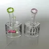 water pipe Art flowery paper hookah accessories Oil drilling machine Bubble Recycler Glass Bongs Full height 5.7 inches