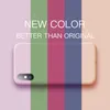 Coque de téléphone en silicone souple TPU pour iPhone 15 12 13 mini 11Pro Max X XS 14 Pro Plus XR Coque arrière mate Capa pour iphone 11 pro 7 8 Plus étuis multicolores