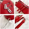 Evening Bags Fashion Red Love Heart Shape Shoulder Bag For Women 2022 High Quality PU Leather Handbag Brand Female Chain Crossbody Clutch Ba