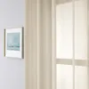 Tende tende moderne tende in tulle beige per soggiorno cucina camera da letto voile trasparente a colori solidi trattamenti