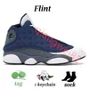 Jumpman XIII 13 13S MEN لكرة السلة أحذية فرط رويال فرنسي بلو الكتان الأزرق الجزيرة الخضراء وردت منتصف الليل البحرية السوداء Cat del Sol Barons Gym Red Flint Trainer Sneakers