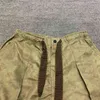 Kapital kountry moda calças masculinas qualidade exército verde carga calças femininas elástico cordão japonês streetwear t22080248a
