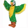 Halloween Green Parrot Mascot Costume Cartoon Temat Charakter karnawał unisex dorosły strój świąteczny strój