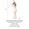 Nordic Angel Figurine Resin Character Artist Model Statue Vintage Home Decor Accessory Fairy Garden Wedding Christmas Gift 220329