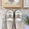 Dress Shoes Kawaii Japanese Style Women Lolita Fashion Patchwork Bow Hook Loop Girls Mary Janes 2022 Spring Female Sandals 220516