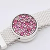 Pink Pav￩ Clip Charm 925 Charms Pandora in argento per bracciali Kit per la creazione di gioielli fai-da-te Perline sparse Argento all'ingrosso 799362C01