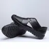 Breathables Summer Men Hollow Hole Antiskid Sandals Breathable Split Sandal Leather Trend Ankle Wrap Mens Casual Loafer Shoe Wholesale Shoes