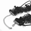 Retro Sexy Black Lace Clavicle Choker Women 2022 Creative Personality Moon Star Pendant Necklace Girls Fashion Jewelry