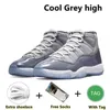 2022 Cool Grey Jumpman 11 농구 신발 체리 로우 72 10 자발