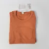 Lu-088 NWT 女性のスポーツヨガ Tシャツフィットネス服女性半袖ワークアウトシャツジムトップスアクティブウェアヨガ服レディース