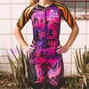 Completi da corsa Love The Pain Cycling Womens Triathlon Short Sleeve Skinsuit Summer Outdoor Jersey Professione Team Running Suit Maillot Ciclismo