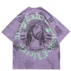 Hiphop t-shirt streetwear harajuku graffiti Jesus grafisk t-shirt män bomull casual tshirt sommar kort ärm toppar tees 220812