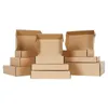 Vintage Color Kraft Paper Gift Box Package Candy Favors Display Mailer Boxes 21092602 220427