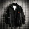 Hommes Streetwear Veste Noir Hip Hop Automne Cargo Harajuku Vêtements À Capuche Vêtements Pour Hommes Oversize 5XL 6XL 7XL 220816