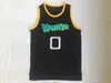 NC01 Toppkvalitet 1 Mens Space Jam Alien Monstars Tune Squad Basketball Jerseys Moive Black Alien Stitched Shirts S-XXL