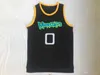 Nik1vip najwyższej jakości 1 męskie dżem kosmiczny Alien Monstars Tune Squad Basketball Jerseys Moive Black Alien Szyty S-xxl