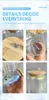 USA Warehouse Sublimation Mugs 16oz Glass Tumbler Juice Can Double Wall Mug Snow Globeと竹のふたプラスチックストローカップと穴GF1025
