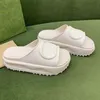 Dikke bodemontwerpers slippers mode zacht schuim rubber wiggen sandalen voor vrouwen meisjes pantoufle miami zomer strandschoenen platform dia's muilezels loafers sandales 01