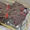 M11030FF-Womens Designer Dresser Abito casual a maniche corte di alta qualità abito filo in cotone digitale