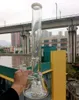 Bong à eau en verre transparent de 19,5 pouces, narguilé, bécher, percolateur de pneu, recycleur, filtres, tuyaux pour fumer avec femelle de 18mm