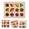 Gift Wrap Set Of Baby Building Block Wooden Geometry Shape MatchingGift