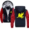 Men's Hoodies Men's & Sweatshirts Mythical Gryphon Men With Hat Print Fleece Thickening Autumn Winter Male Warm Coat Brand