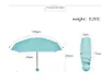 Capsule Umbrella Designer di marca Sunny Rain Mini Pocket Ombrelli pieghevoli antivento Protezione solare ultraleggera Ombrello da pioggia compatto da donna
