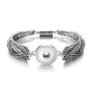 Oud zilver 18 mm drukknoopmagneet Armband drukknopen Knoppen Armbanden Sieraden voor dames en heren