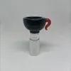 Tigela de vidro com narguilé masculino de 14 mm 18 mm peça para fumar tigelas coloridas grossas para água Bong Dab Rig