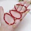 Rok zodiaku Red Bransoletka Red Bransoletka Kurek Lucky Bracelets Kobiet biżuteria
