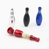 bowling ball shaped smoke pipe metal portable tube creative pipe multicolor