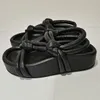 2022 neue Marke Designer Sommer Sandalen Frauen Hausschuhe frauen Wohnungen Sandalen Seil Knoten Clip Kappe Kausalen Schuhe Maultiere Frau mujer