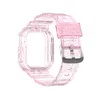 Clear Glitter Watch Case Strap For Apple Watch Bands 41mm 45mm 44mm 40mm Women Bracelet Wristband iWatch 7 6 5 4 Watchband Accessories