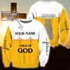 Christian Jesus Mens Hoodie Custom Name 3D All Over Printed Unisex Sweatshirt For women Autumn Casual Pullover Zipper Streetwear 220722