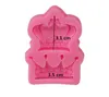 Royal Crown Silicone Fandont Moulds Silica Gel Crowns Chocolate Molds Candy Mould Cake Decorating Tools Solid Color AA