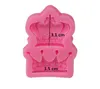 Royal Crown Silicone Fandont Stampi Gel di silice Corone Stampi per cioccolato Stampo per caramelle Strumenti per decorare torte Tinta unita F0427