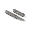 Petit couteau pliant porte-clés damas VG10 lame en acier damas TC4 poignée en alliage de titane Mini couteaux cadeaux