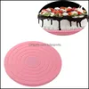 Plateau tournant de gâteau en plastique rotatif outils de décoration ronds plaque de table cuisine bricolage outil de cuisson livraison directe 2021 ustensiles de cuisson cuisine barre à manger