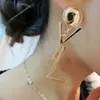 Women Designer Earring Gold Bracelet Jewelry Bangle Fashion Silver Chain Link Pendent Bracelets For Women Wedding Luxury Hoop Earrings