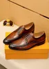 Merknaam Mens Lace Up Lederen Schoenen Oxfords Heren Business Office Work Formele Jurk Designer Party Wedding