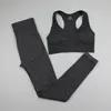 12 Kolory Seamless Yogi Zestaw Kobiety Fitness Odzież sportowa Wysoka talia Siłownia Legginsy + Push Up Sport Bra 2 szt. Garnitury sportowe 220330