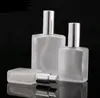 50 st 30/50/100 ml tom påfyllningsbar parfymflaskresande glas spray atomizer transparent frostad